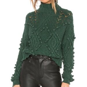 Lovers and Friends Daybreak Sweater in Forest Green- Size XS